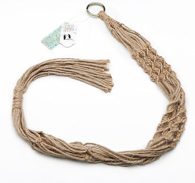 Mkono 4 Pack Macrame Plant Hangers Indoor Hanging Planter Basket Decorative - Image 7