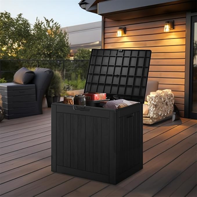 36 Gallon Outdoor Deck Box, Lockable Waterproof Outdoor Storage Boxes - Image 7