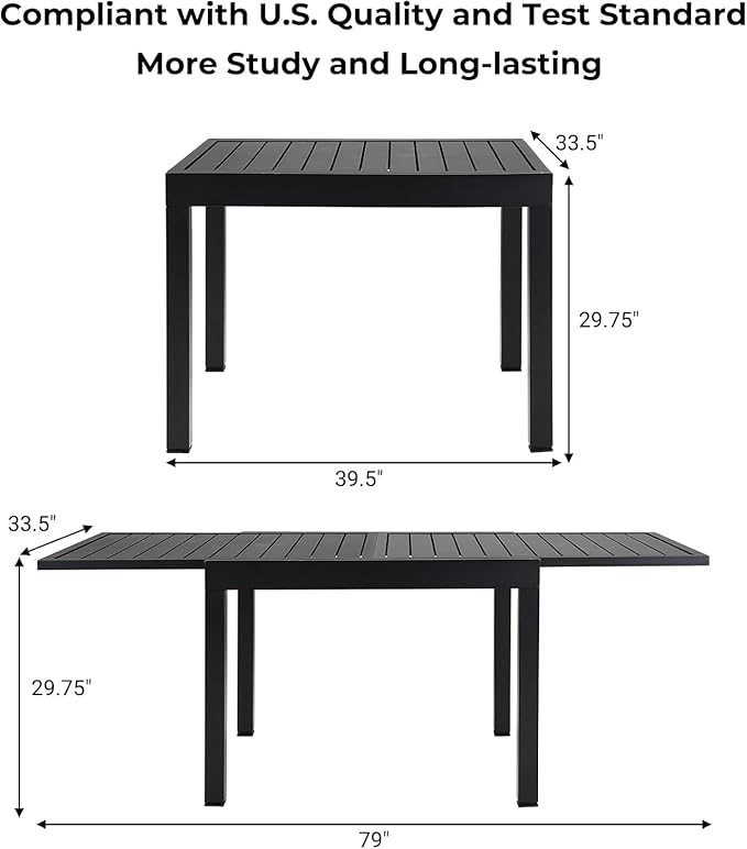 Grand patio 7-Piece Outdoor Dining Set - Image 6