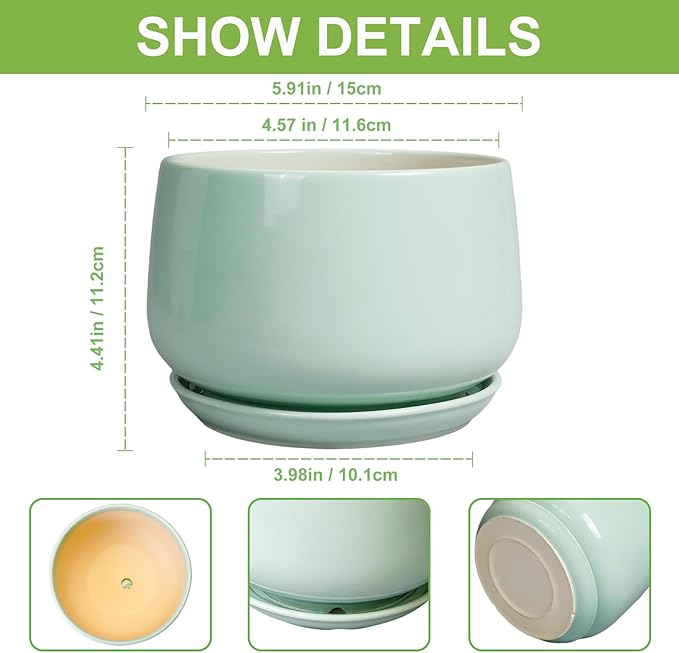 G EPGardening Ceramic Plant Pots - Image 3