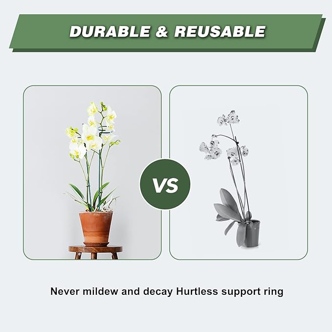 Joyhalo 20 Pack Plant Support Stakes 24 Inch, Plant Stakes, Flower Stakes - Image 6