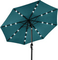 Best Choice Products 10ft Solar Polyester LED Lighted Patio Umbrella w/Tilt by BestChoiceProducts