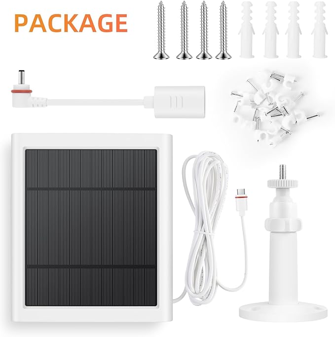 7 Pack IP65 Solar Panel for Rings Camera, 4W Solar Charger Compatible - Image 6