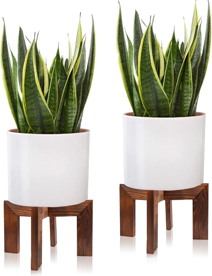 Gendral Forwepup 2 Pack Wood Plant Stand, Mid Century Modern Planter Stand by GendralForwepup