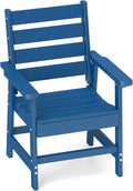 GREENVINES Outdoor Dining Chair | HDPE | Patio Chairs | All-Weather | Blue by GreenVines