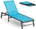 Aluminum Chaise Lounge Chair Outdoor, Foldable Patio Lounge Chair Assemble-Free by Unknown
