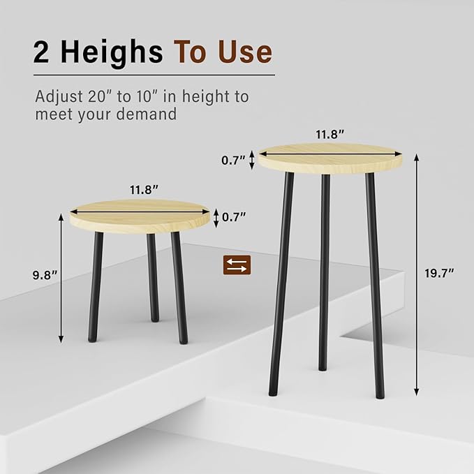 Plant Stand Indoor Outdoor: 2 Pack Indoor Plant Stand 20'' Convertible - Image 3