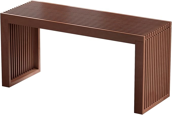 Bamboo Dining Bench, 35 inch Farmhouse Decor Indoor Kitchen Table Bench by HEALTHYYOU