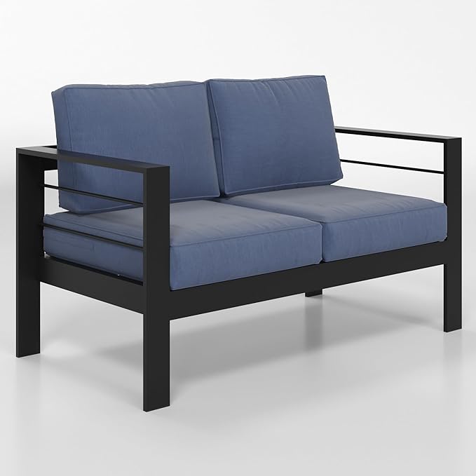 Solaste Aluminum Loveseat Patio Furniture, Weather-Resistant - Image 7