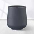 Kante 15.3" Dia Round Concrete Planter, Outdoor Indoor Large Plant Pots by Kante