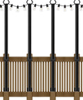 AILBTON 4 Pack 5Ft String Light Poles, Light Poles by AILBTON