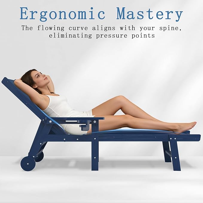 Patio Chaise Lounge Chair, Oversized Lounge Chair Outdoor - Image 5