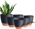 Planters for Indoor Plants, 8/7/6.5/6/5.5/5 Inch Self Watering Plant Planters by Vanslogreen