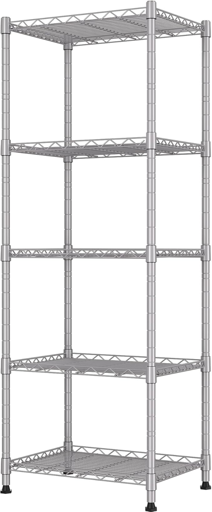 REGILLER 5-Wire Shelving Metal Storage Rack Adjustable Shelves, Standing by REGILLER