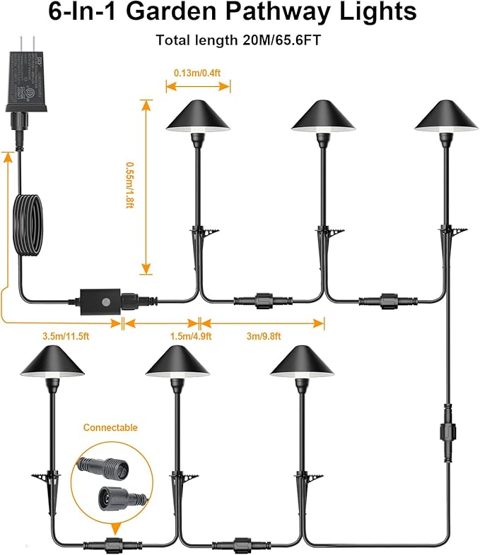 6 Pack Low Voltage Pathway Lights - Image 7