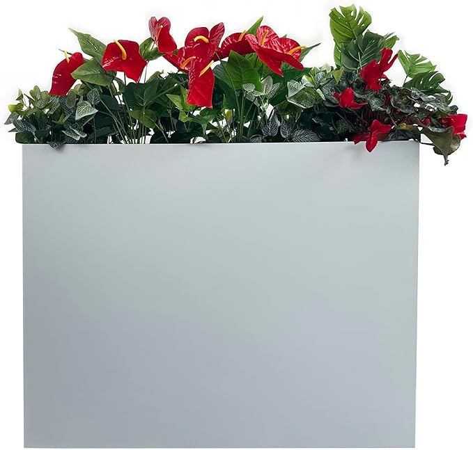 38" L x 13" W x 30" H Metal Tall Rectangular Planter by MinCHI257