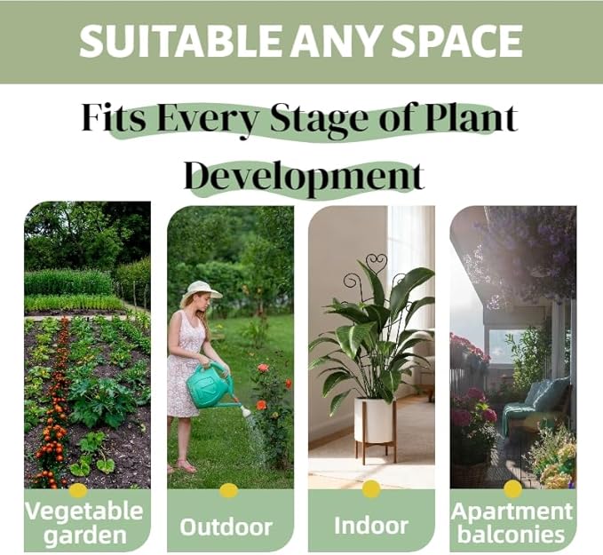 32.6'' Plant Trellis for Potted Climbing Plants Indoor, Rustproof Metal - Image 7