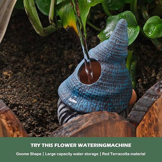 4 Pack Terracotta Watering Spikes, Vacation Self-Watering Planters Devices - Image 5