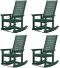 GREENVINES Outdoor Rocking Chairs | Set of 4 | Porch Rocker | HDPE Plastic | by GreenVines