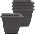 The HC Companies 8 Inch Eclipse Square Planter Pots by TheHCCompanies
