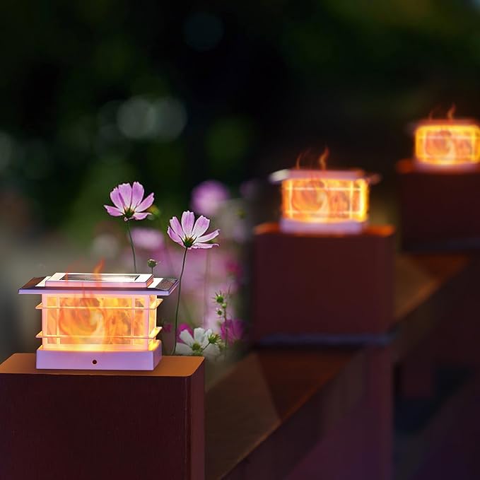 Dynaming 2 Pack Solar Post Cap Lights Outdoor - Image 6