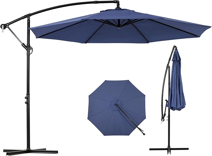 Backyard Expressions 10FT Cantilever Patio Umbrella – Outdoor Offset Hanging by BackyardExpressions