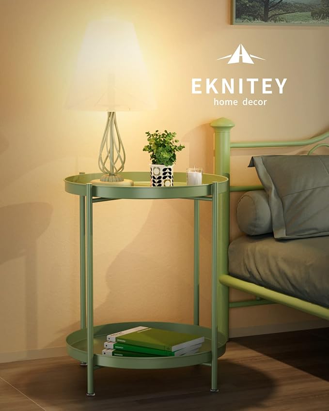 EKNITEY 2 Tier End Table - Image 4