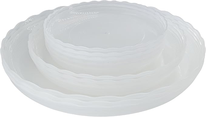 12Pcs Clear Plant Saucer, 6 8 10 Inch Durable Plastic Plant Tray, Round Plant by Lifecouldbesointeresting