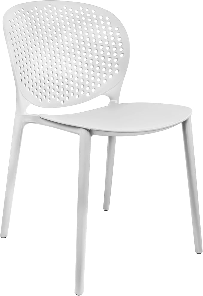 2xhome Patio Dining Chair | Modern Stackable Outdoor Pool Side Chair | Weather - Image 6