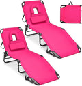 GYMAX Tanning Chair, 350lbs Beach Lounge Chair by GYMAX