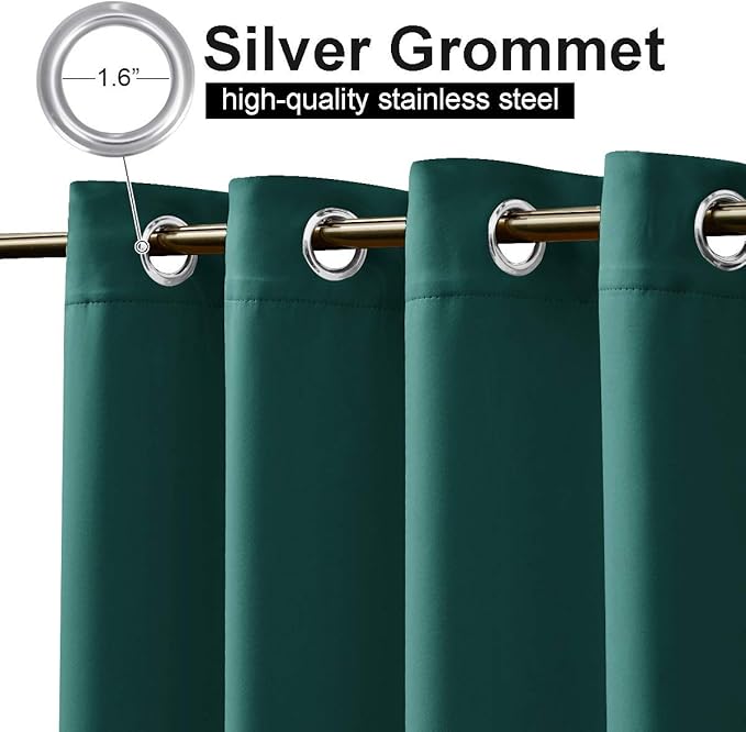 NICETOWN Outdoor Patio Curtain Extra Long Drape 120" L Waterproof/Windproof - Image 2