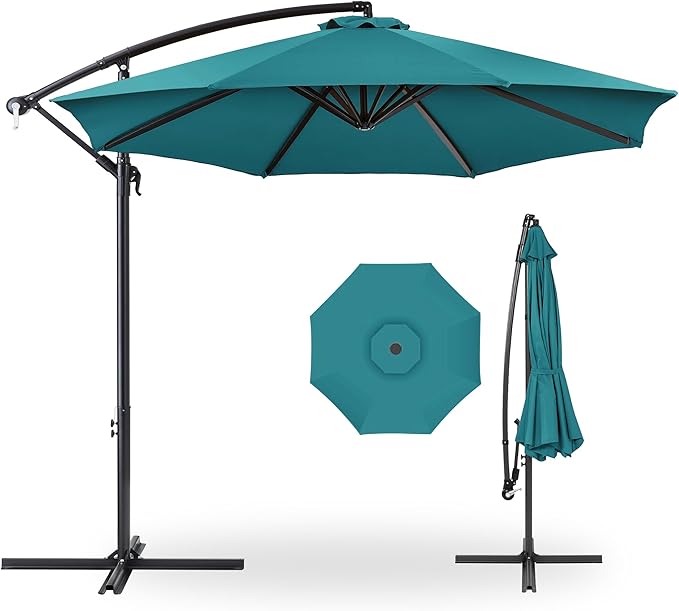 Best Choice Products 10ft Offset Cantilever Hanging Market Patio Umbrella by BestChoiceProducts