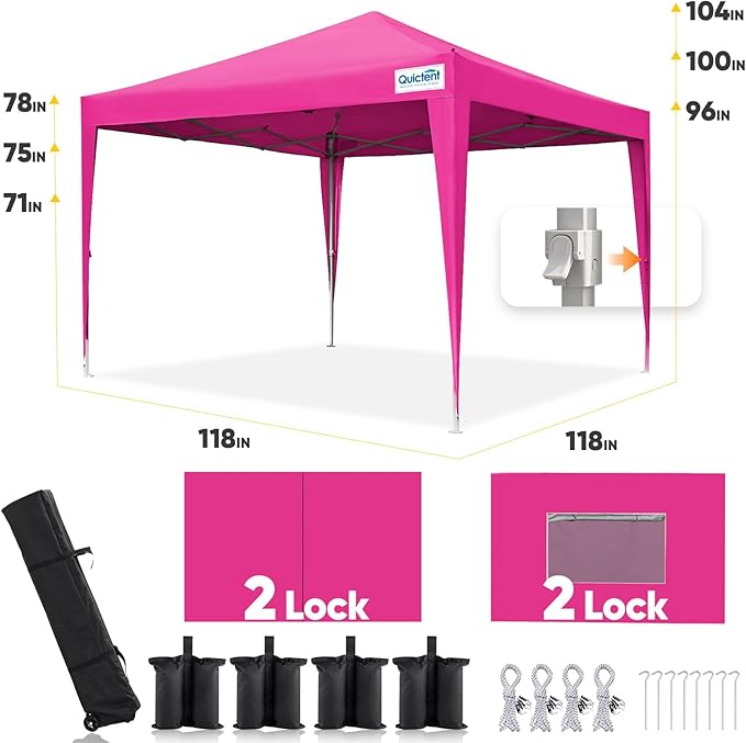 Quictent Privacy 10x10 Pop up Canopy Tent - Image 5