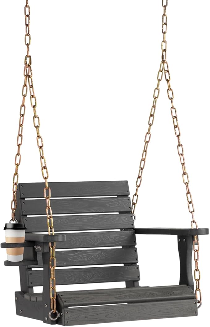VINGLI Heavy Duty 880 LBS HDPE Porch Swing Outdoor by VINGLI