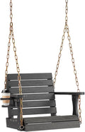 VINGLI Heavy Duty 880 LBS HDPE Porch Swing Outdoor by VINGLI