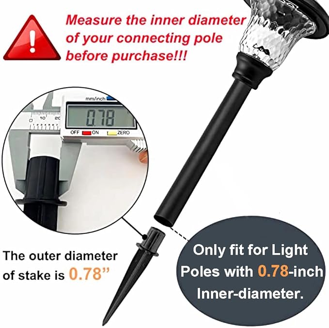 Metal Stakes Solar Lights Replacement Spike - Image 5