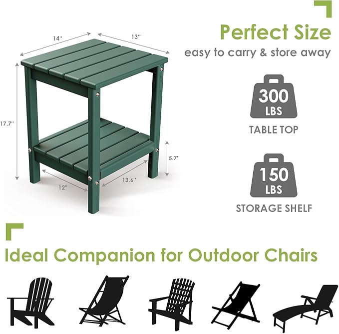 GREENVINES Outdoor Rocking Chair Set | 3-Piece | 2 Rocking Chairs - Image 5