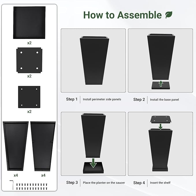 Tall Planters 28" H - Image 9