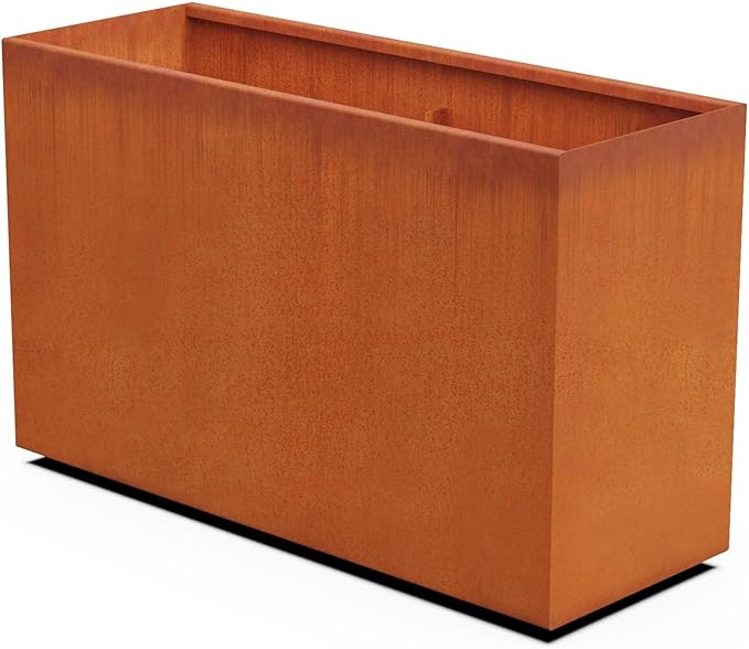 Plantercraft Corten Steel Planters Large Rectangular by Plantercraft