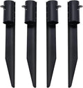 Steel Torch Stakes for Tiki Torches, Freestanding Poles and Solar Lights by Hoqqf