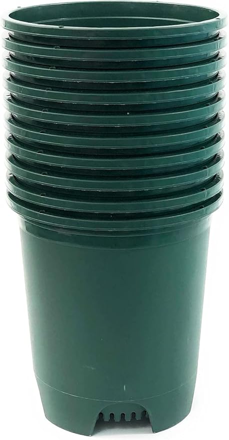 3 Gallon 10-Pack Nursery Pot Green Plastic Planters by CottaPlanters