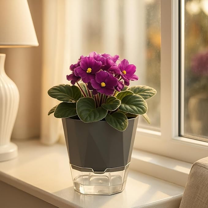 2 Pack Self Watering Plant Pots 8.4" Self Watering Planters - Image 6