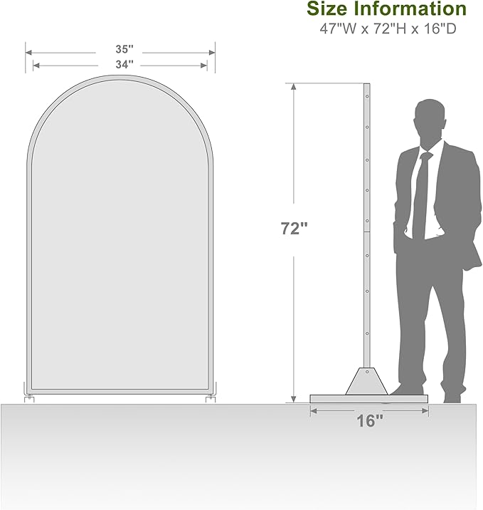Casaphoria 72" H x 35" W Arched Metal Privacy Screen - Image 8