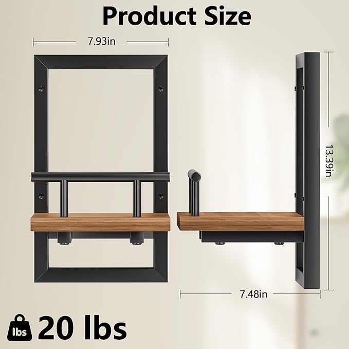 bosbo Floating Shelves for Wall, Plant Shelf Indoor, Wall Planters for Indoor - Image 3