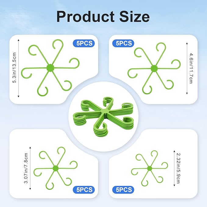20pcs Plant Stem Support, Unique Design Stem Supports - Image 2