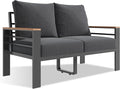 Aoxun Aluminum Patio Furniture Set 2 Seats, Oversized Outdoor Sectional by Aoxun