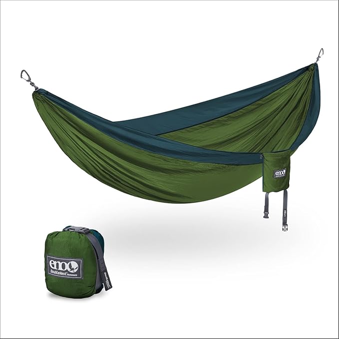 ENO, Eagles Nest Outfitters DoubleNest Lightweight Camping Hammock, 1 to 2 by EaglesNestOutfitters