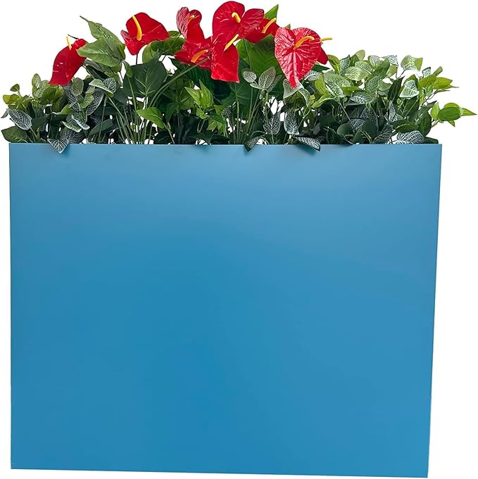 38" L x 13" W x 30" H Metal Tall Rectangular Planter by MinCHI257