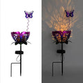 Solar Lights Outdoor Garden Decor, LED Lotus Flower Lamp, Metal Tulip & by YMTengFei
