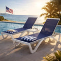 Kozyard Outdoor Chaise Lounge Chair, Full Flat Adjustable Patio Lounger by Kozyard